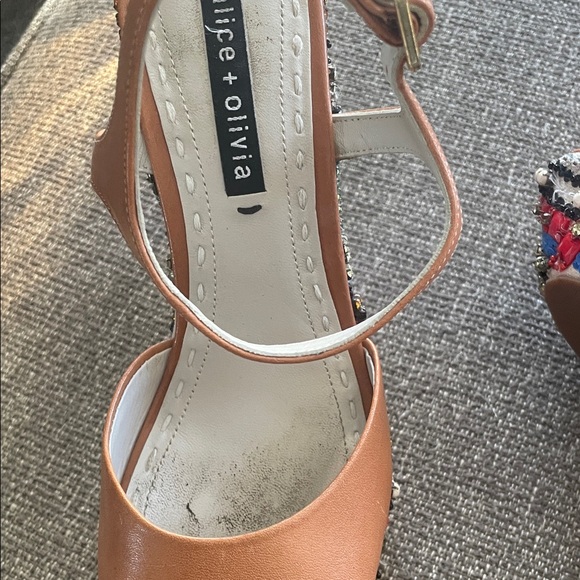 Alice + Olivia Multicolor Beaded Wedges - Picture 2 of 4